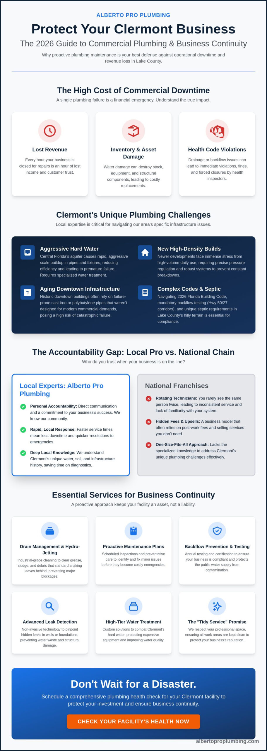 Commercial Plumbing Services in Clermont: The 2026 Business Owner’s Guide