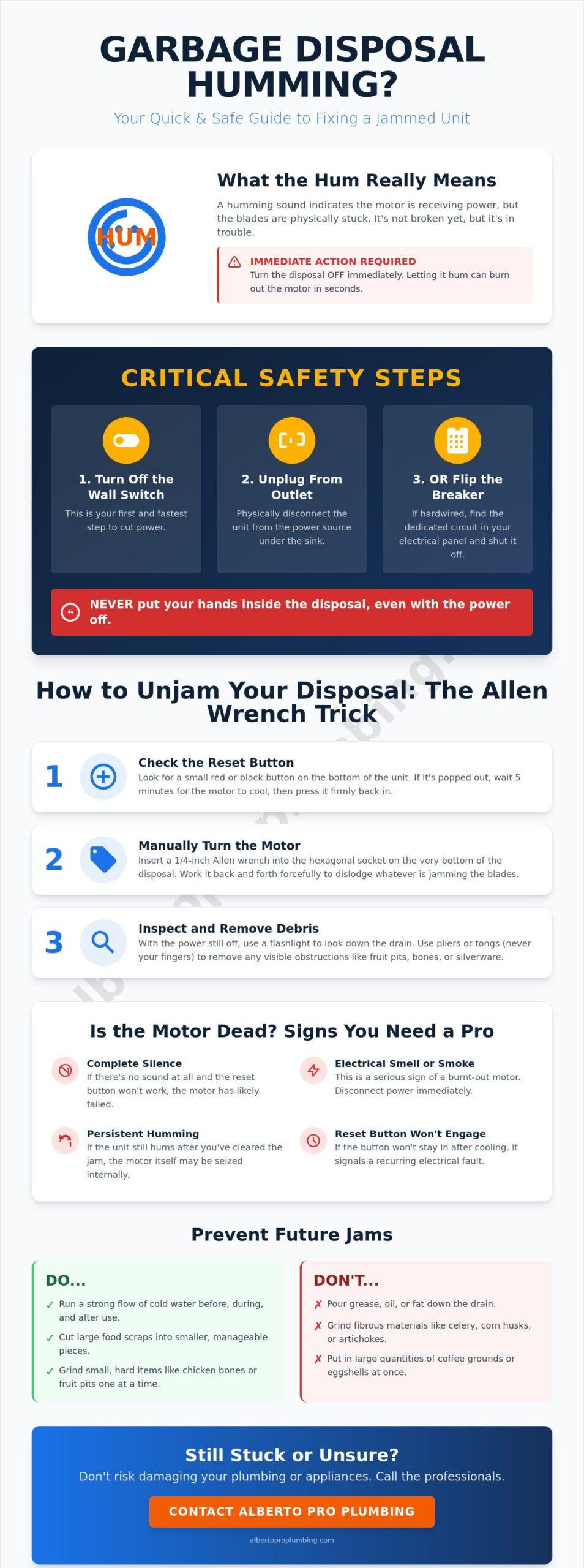 Garbage Disposal Making Humming Noise? Here is How to Fix It Safely