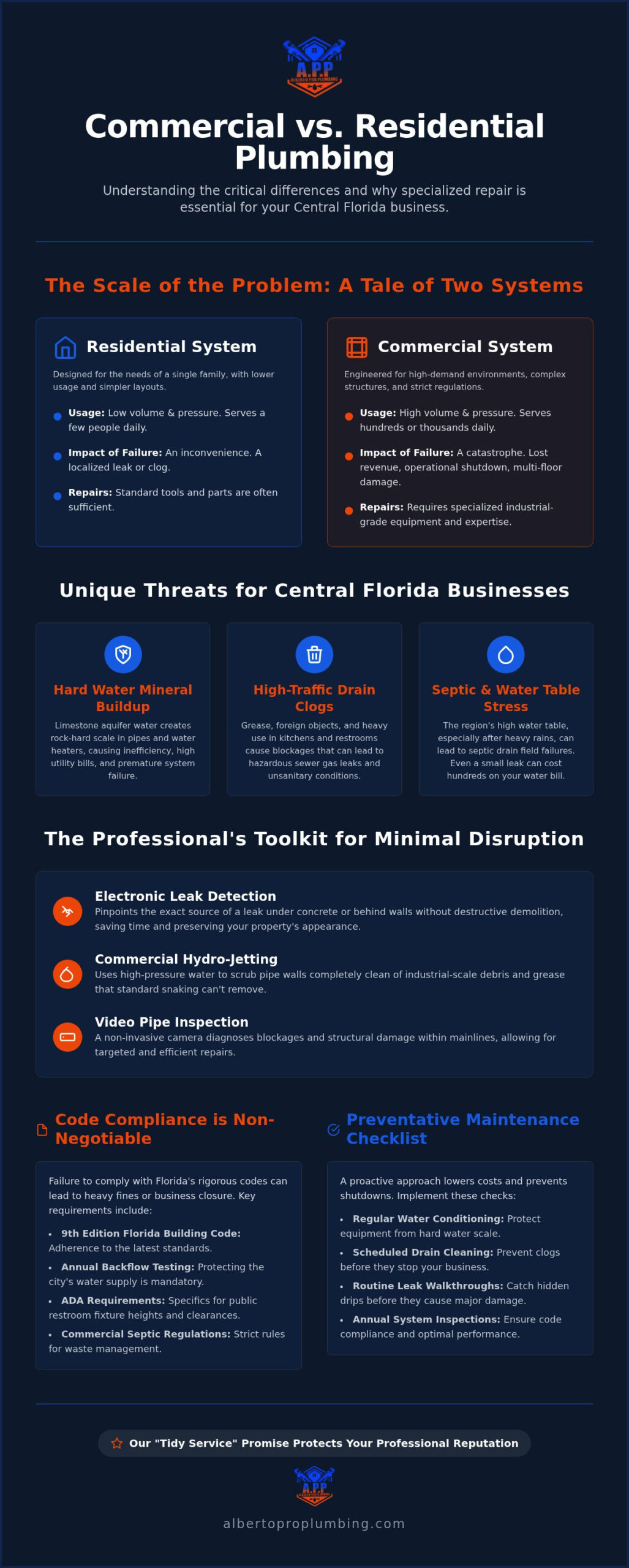 Commercial Plumbing Repair in Central Florida: Minimize Downtime & Protect Your Business
