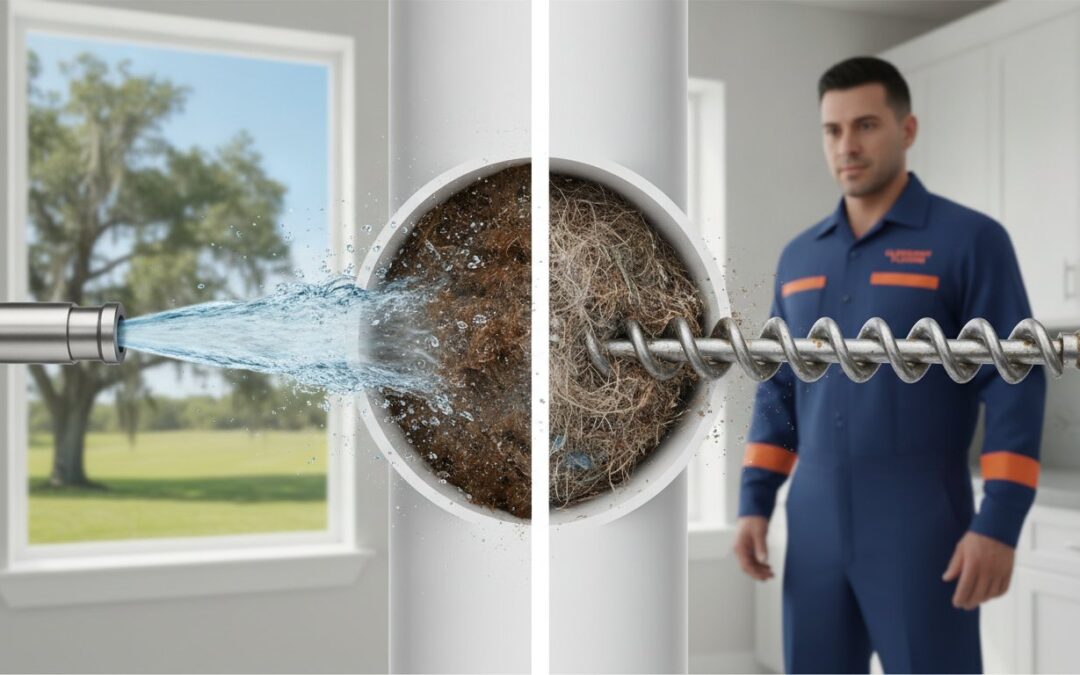 Hydro Jetting vs. Snaking: Which Drain Cleaning Method Is Right for Your Central Florida Home?