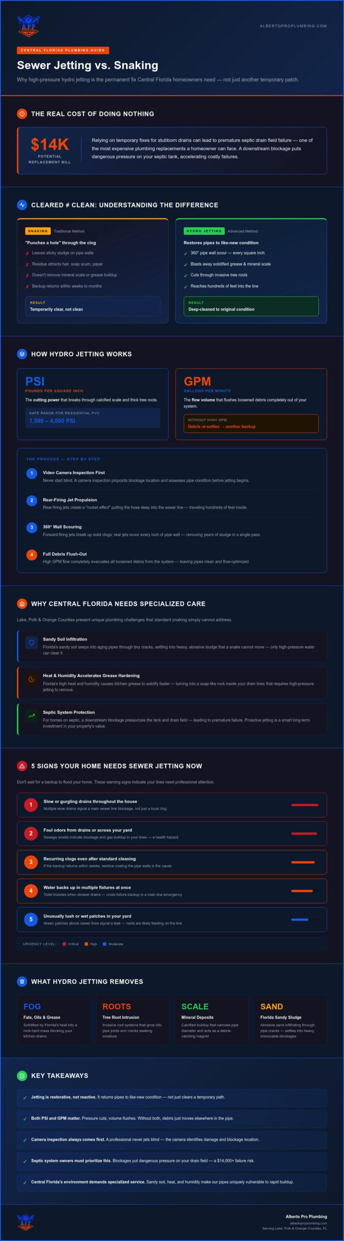 Sewer Jetting Guide for Central Florida Homeowners (2026)