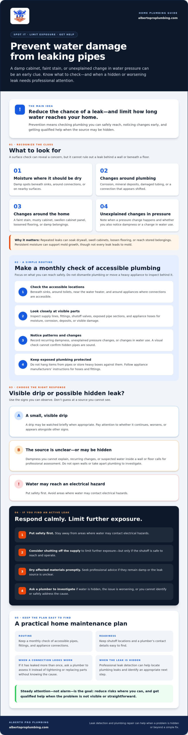Preventing Water Damage From Leaking Pipes: A Homeowner’s Guide