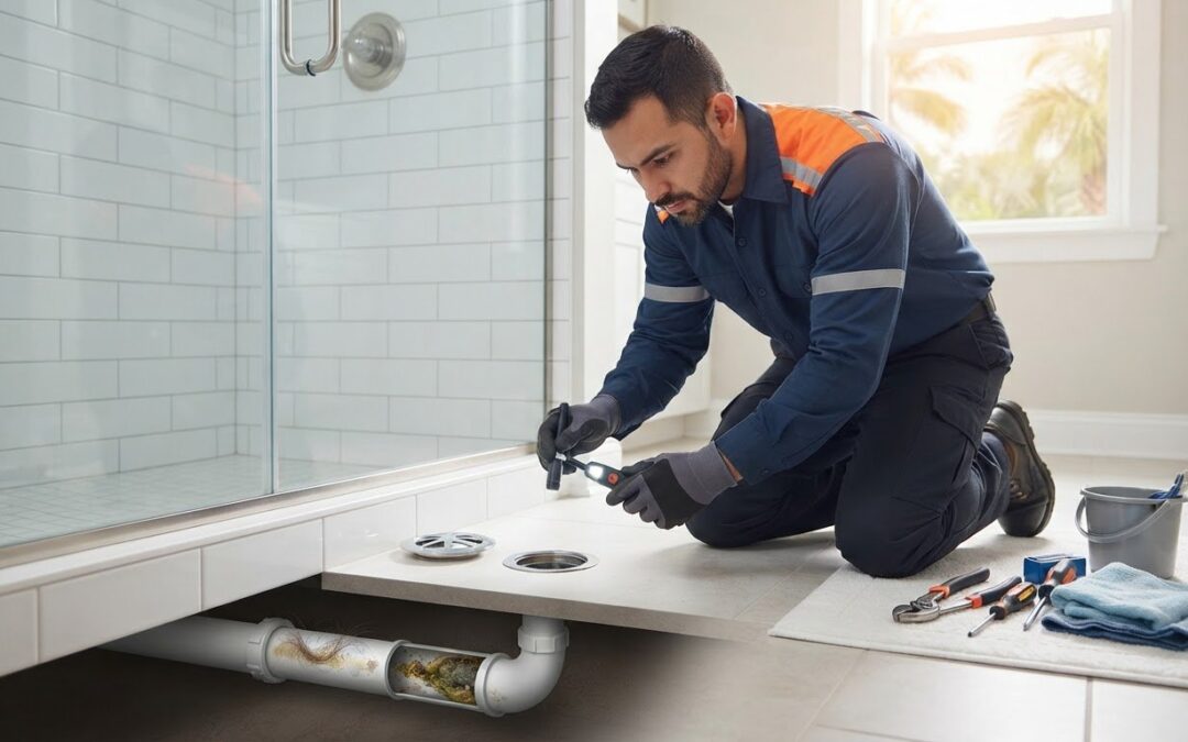 Shower Drain Clog Removal in Clermont: When to Call a Pro